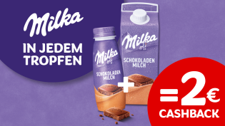 Milka Schokoladenmilch mit 2 € Cashback