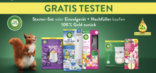 Air Wick gratis testen