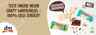 dm: Naughty Nuts Waffelriegel gratis testen