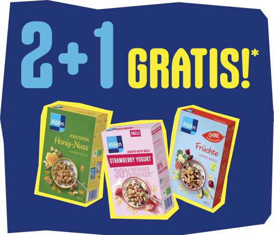 Kölln Müsli 2+1 Gratis