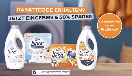ForMe: Lenor 50% Cashback Aktion