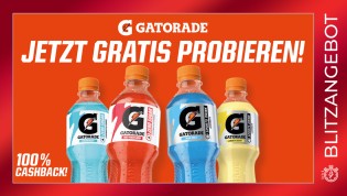 Gatorade Sports Drink & Gatorade Zero gratis testen