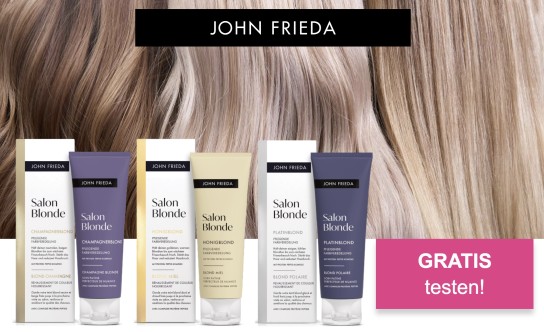 John Frieda Salon Blonde Pflegende Farbveredelung gratis testen
