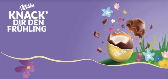 Milka Löffel-Ei gratis tetsen