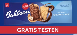 Bahlsen Hazelnut Cream & Choc gratis testen