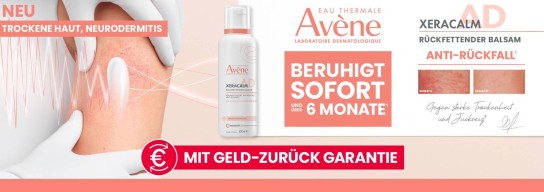 Avène XeraCalm A.D mit Zufriedenheitsgarantie / gratis testen