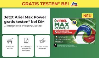 dm: Ariel Max Power gratis testen