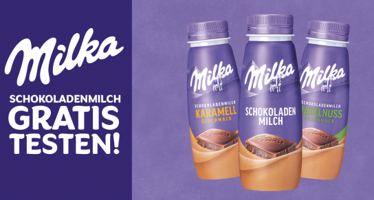 Milka Schokoladenmilch gratis tetsen