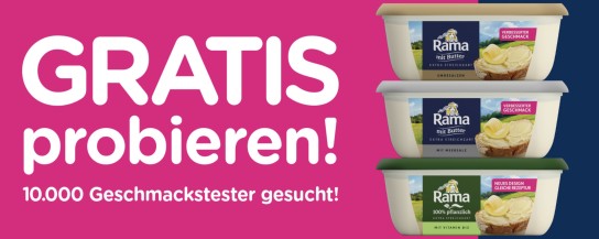 Rama Butter/ Sooo Buttrig gratis testen