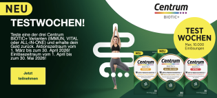 dm: Centrum BIOTIC+ gratis testen