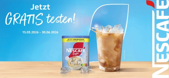 NESCAFÉ frappé Eiskaffee gratis testen