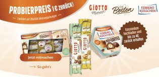 Ferrero Pralinen: mit bis zu 4,00 € Cashback