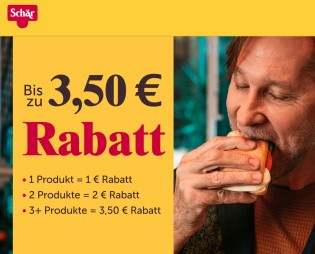 Schär mit bis zu 3,50 € Cashback