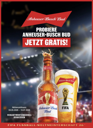 Anheuser-Busch Bud gratis testen