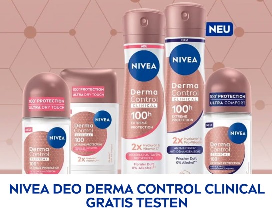 NIVEA Derma Control Clinical Deos gratis testen