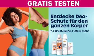 Dove oder Rexona Whole Body Deo gratis testen