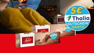 Swiss DELICE kaufen & einen 5 € Gutschein für Thalia erhalten Swiss DELICE kaufen & einen 5 € Gutschein für Thalia erhalten