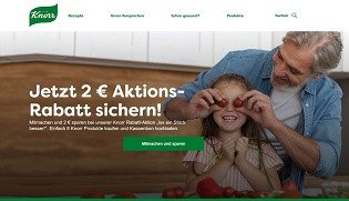 Knorr: 8 Produkte kaufen und 2 € Cashback sichern Knorr: 8 Produkte kaufen und 2 € Cashback sichern