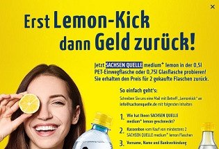 SACHSEN QUELLE medium+ lemon gratis testen SACHSEN QUELLE medium+ lemon gratis testen