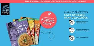 Just Spices IN MINUTES Sorten kostenlos testen Just Spices IN MINUTES Sorten kostenlos testen