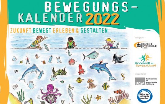 Deutsche Sportjugend: Bewegungskalender 2022 kostenlos vorbestellen