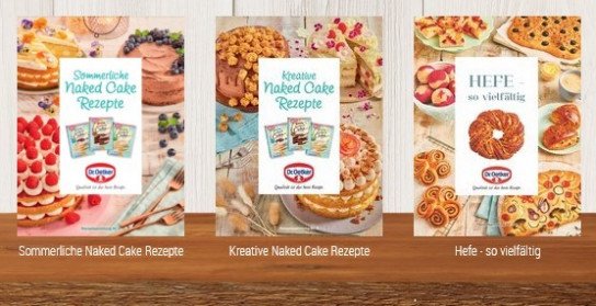Dr. Oetker: gratis Rezepthefte Dr. Oetker: gratis Rezepthefte