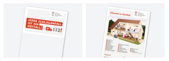 Schlaganfall-Hilfe: Notfall-Informationsset und Poster