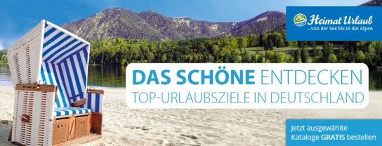 Heimaturlaub: neue gratis Urlaubskataloge Heimaturlaub: neue gratis Urlaubskataloge