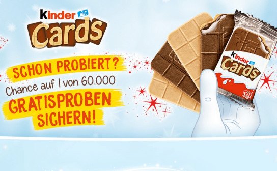 kinder: kinder Cards mit etwas Glück kostenlos probieren kinder: kinder Cards mit etwas Glück kostenlos probieren