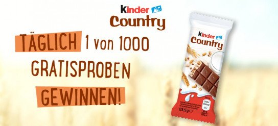 kinder: Gratisprobe kinder: Gratisprobe