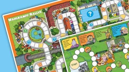 bpb: gratis Plakat mit zwei Brettspielen zum Thema Wahlen bpb: gratis Plakat mit zwei Brettspielen zum Thema Wahlen