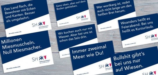 Schleswig-Holstein: gratis Aufkleber und Postkarten - wieder verfügbar