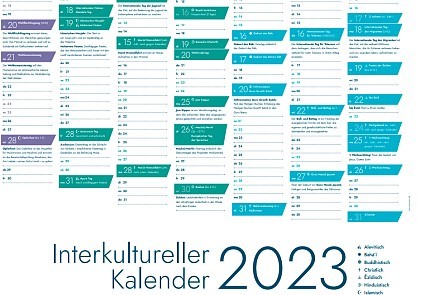 Bremen: gratis Interkultureller Kalender für das Jahr 2023
