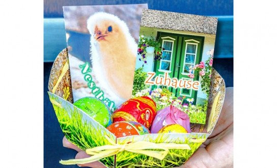Aktion in jedes Haus: gratis Osternest, Faltkarten und mehr