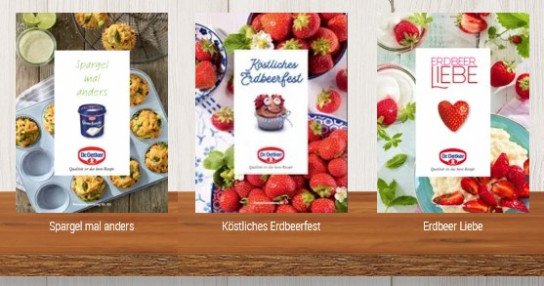 Dr. Oetker: gratis Rezepthefte