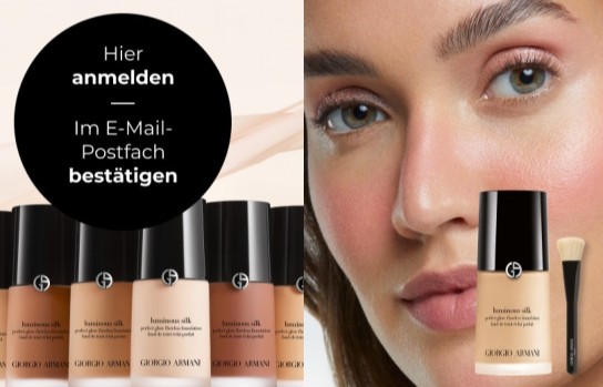 Armani Beauty: 20.000 Gratisproben Foundation + 500 Foundation Pinsel