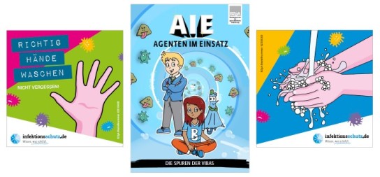 infektionsschutz.de: gratis Comic für Kinder, Aufkleber & mehr