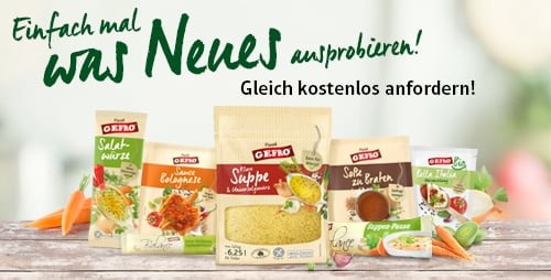 Gefro Probierpaket mit Suppen, Soßen, Würzmischungen & Salatdressing