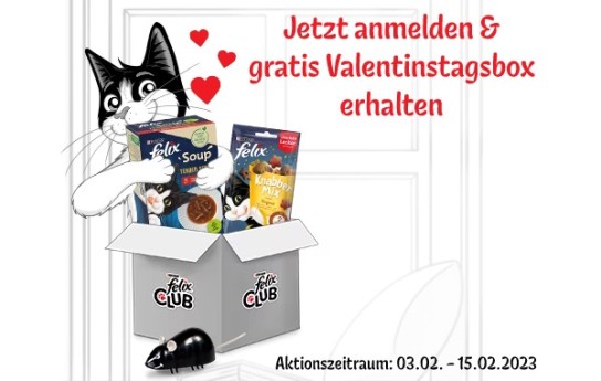 Purina: gratis FELIX Club Valentinstagsbox