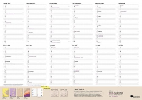 bpb: gratis Wandkalender/Timer 2023/24