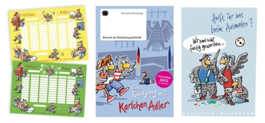 Deutscher Bundestag: Stundenpläne, Comics, Malbögen & mehr