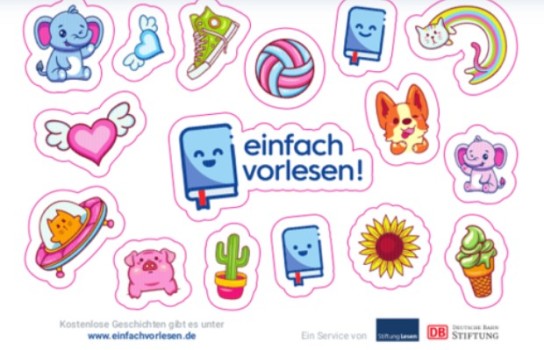 Stiftung Lesen: kostenlose Sticker, Postkarten und Plakate