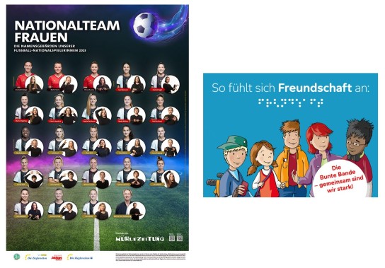 Aktion Mensch: kostenlose Poster, Postkarten & mehr | in Gebärdensprache & Braille-Schrift