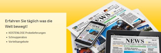 Deutsche Post Leserservice: 14 Tage kostenlose Tageszeitung