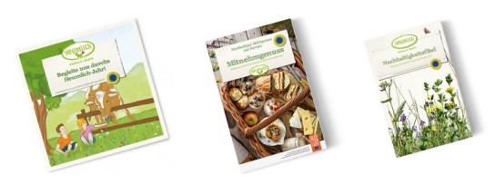 Heumilch: gratis Kinderbuch, Rezepthefte & Nachhaltigkeitsfibel