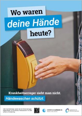 BIÖG: Plakat " Wo waren deine Hände heute?" gratis
