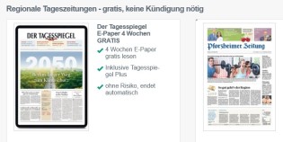 Regionale Tageszeitung 14 Tage kostenlos lesen | automatische Kündigung