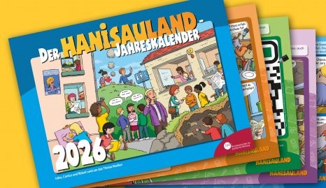 bpb: gratis HanisauLand-Wandkalender 2026