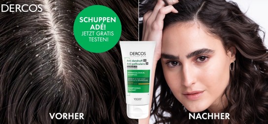 Vichy: Gratisprobe DERCOS Anti-Schuppen Shampoo