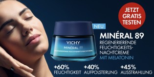 Vichy: Gratisprobe Minéral 89 Regenerierende Feuchtigkeits-Nachtcreme